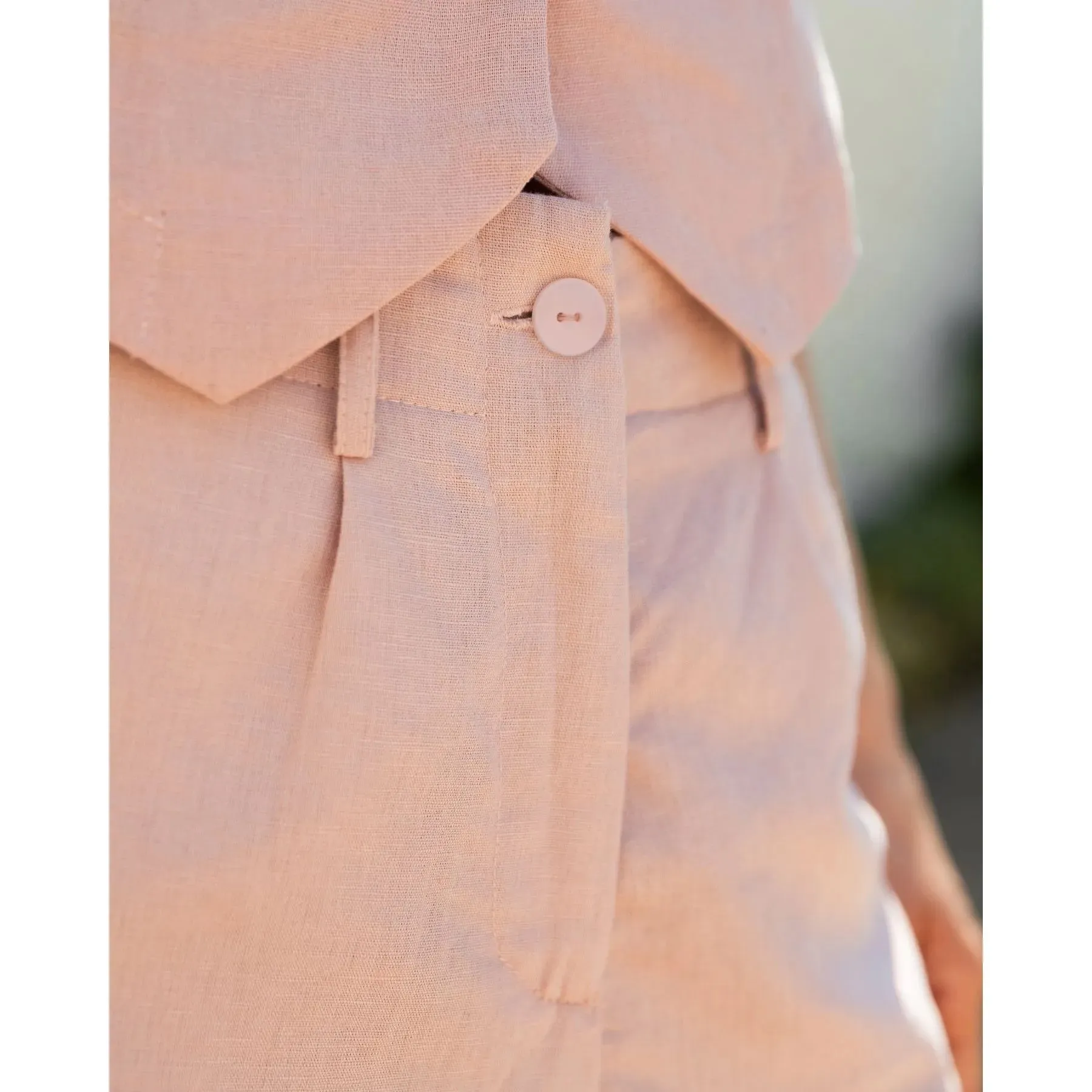 Cala Linen Blend Shorts Pink sold by Ivalo.com product image thumbnail 4