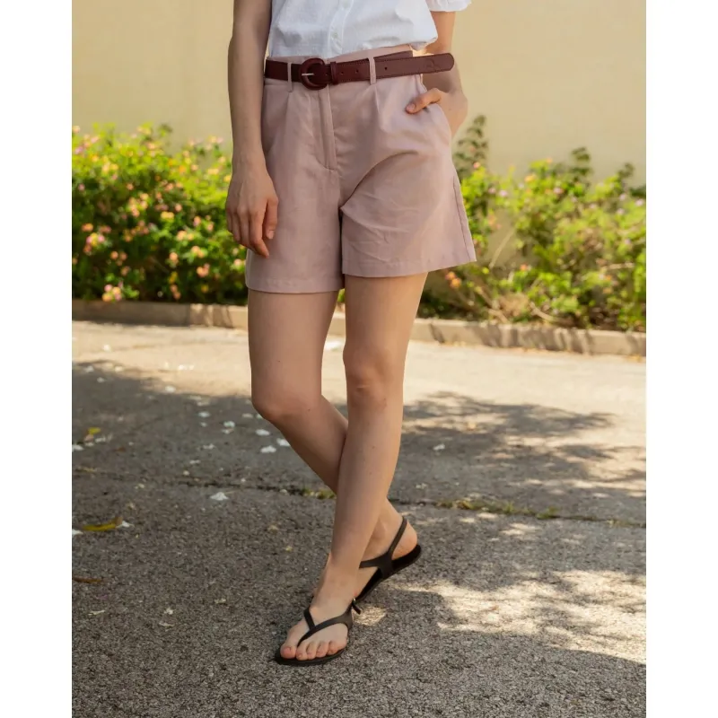 Cala Linen Blend Shorts Pink sold by Ivalo.com