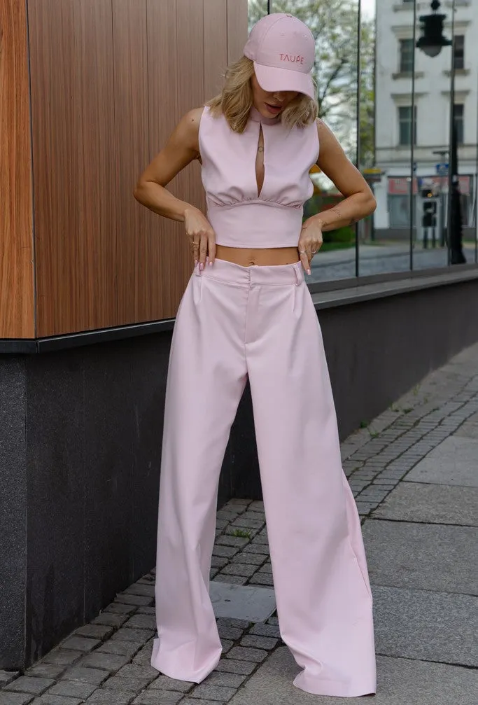 Coco Wide Leg Trousers Powder Pink sold by Ivalo.com product image thumbnail 3