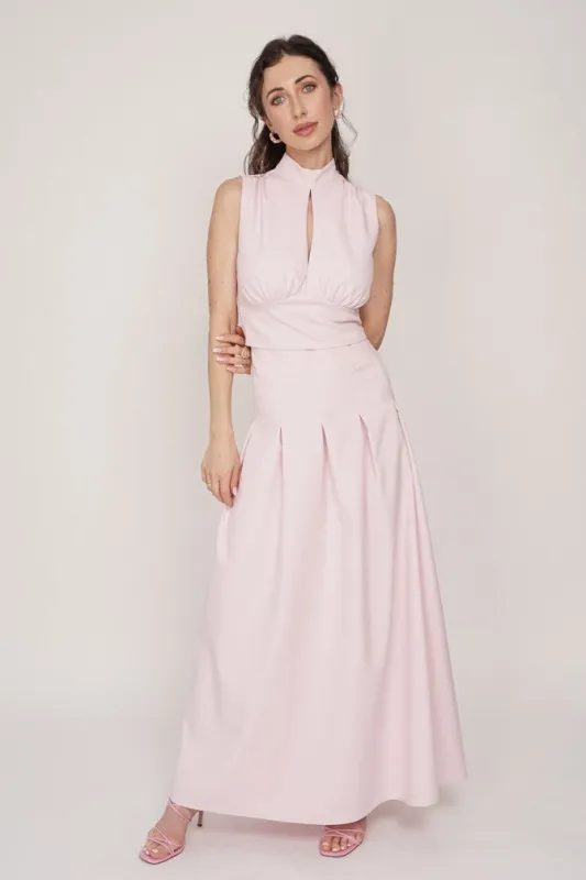 Eleonora Maxi Skirt Powder Pink sold by Ivalo.com