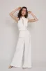 Coco Wide Leg Trousers White sold by Ivalo.com