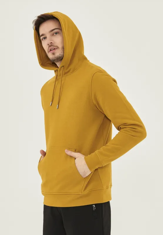 Men's Organic Cotton Hoodie With Kangaroo Pocket Tobacco sold by Ivalo.com