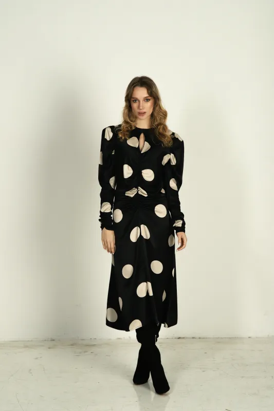 Layla Polka Dot Dress sold by Ivalo.com