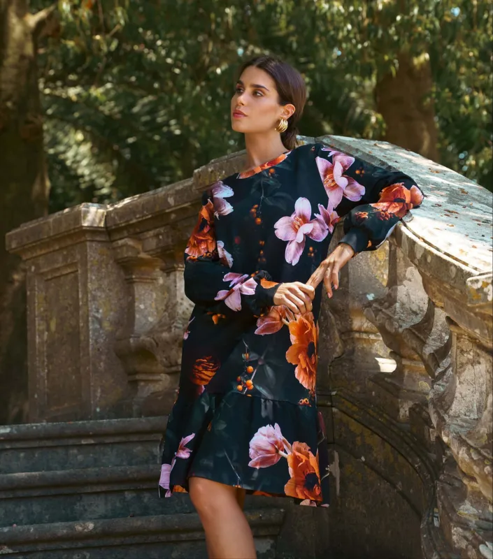 Poppy Dress Copper Flower sold by Ivalo.com