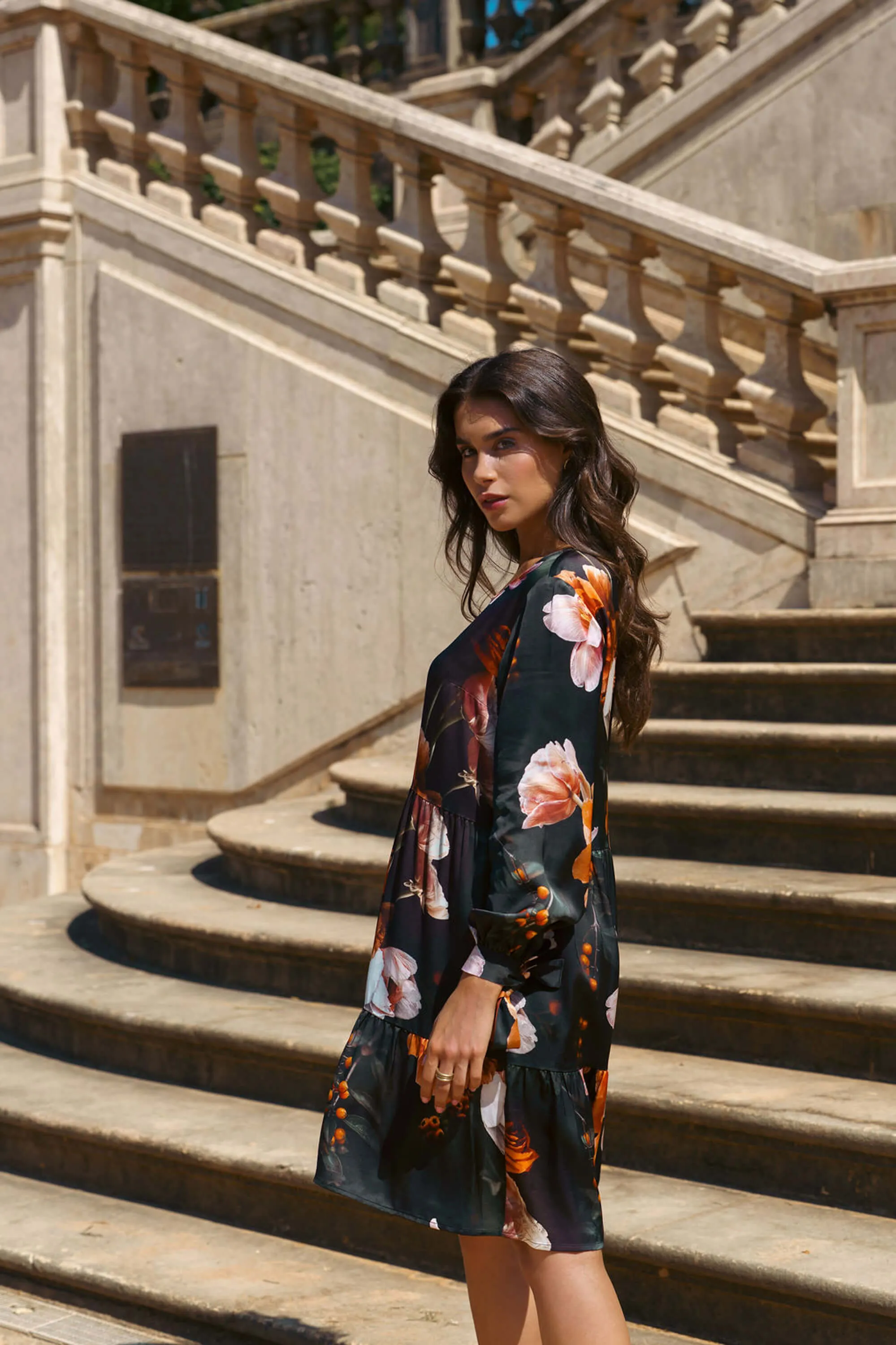 Hailey Dress Copper Flower sold by Ivalo.com