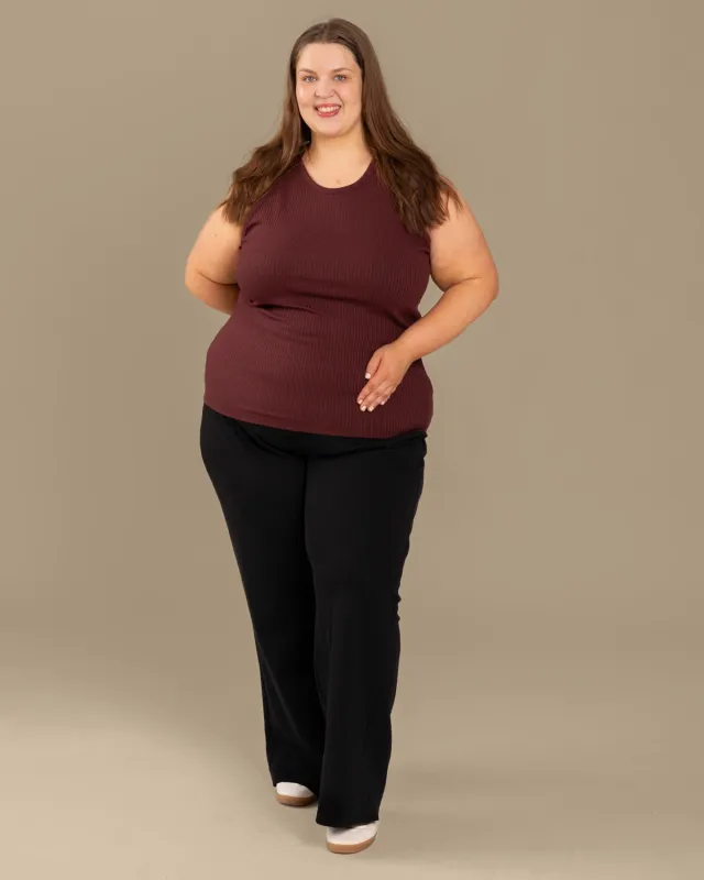 Ribbed Top Burgundy sold by Ivalo.com