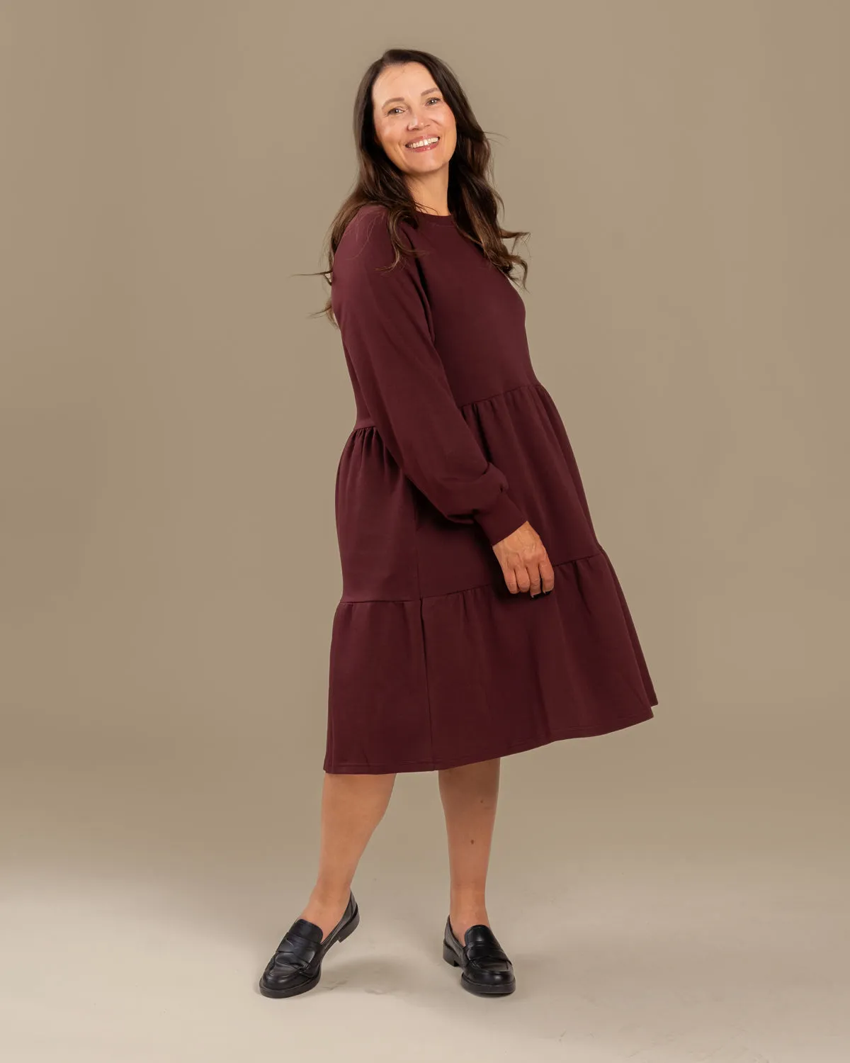 Long Sleeved Dress Burgundy sold by Ivalo.com product image thumbnail 4