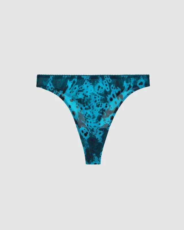 Mesh Thong Deep Teal Orchid sold by Ivalo.com