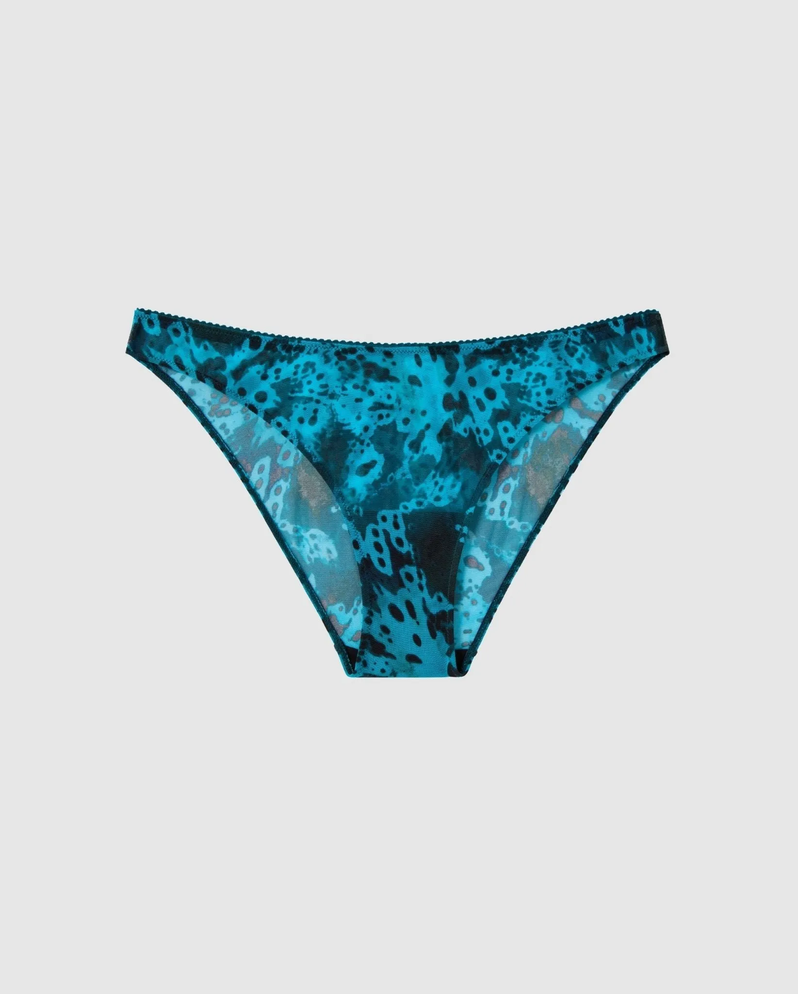 Mesh Bikini Briefs Deep Teal Orchid sold by Ivalo.com
