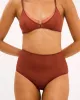 Mesh Highwaist Briefs Rust sold by Ivalo.com