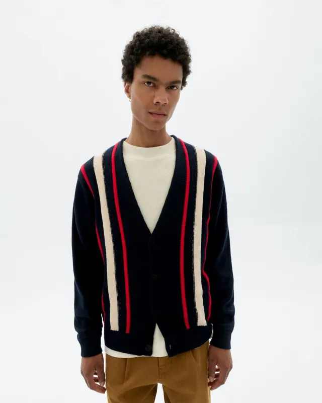 Creed Knitted Cardigan Navy sold by Ivalo.com