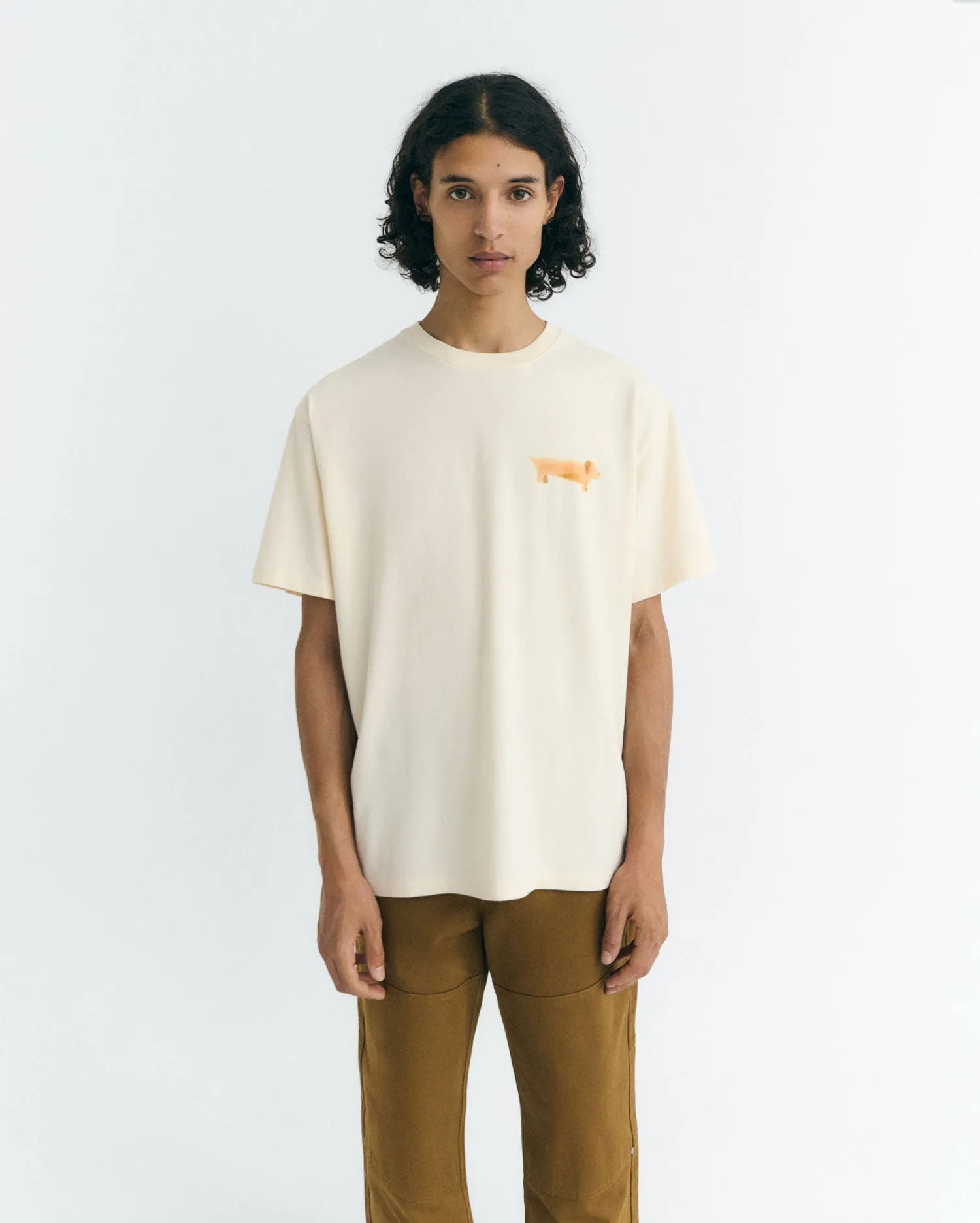 Aaron T-Shirt Perro Salchicha White sold by Ivalo.com