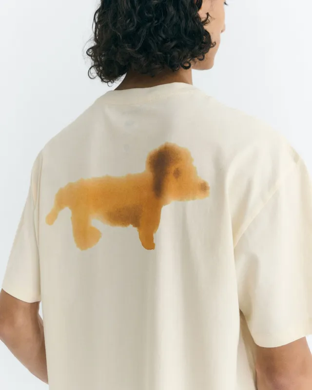 Aaron T-Shirt Back Perro Salchicha White sold by Ivalo.com