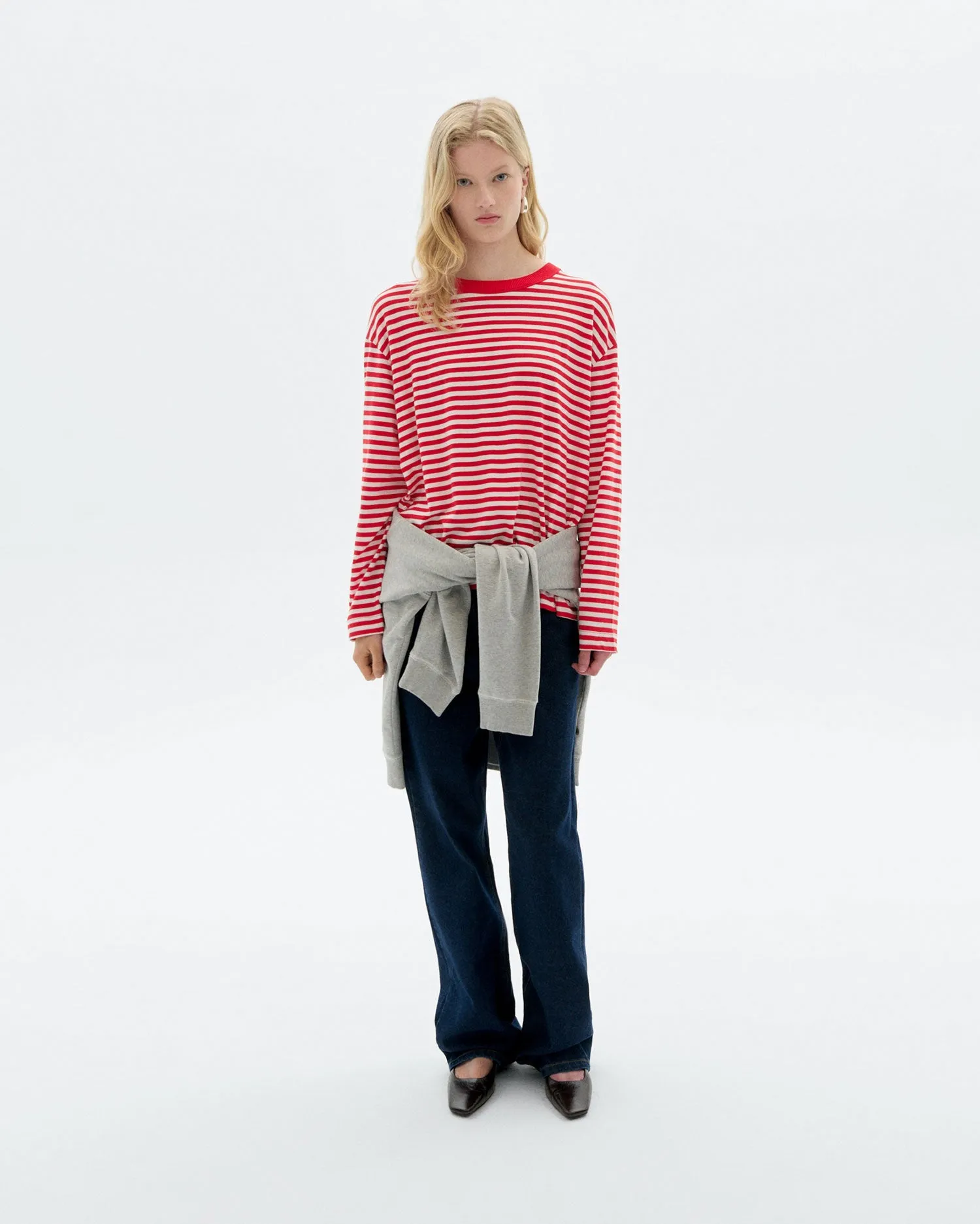 Emily R Long Sleeve Striped T-Shirt Red/White sold by Ivalo.com product image thumbnail 2