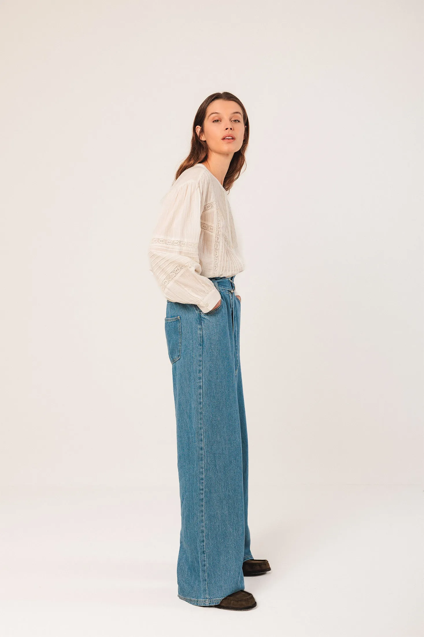 Denim Lyocell Pants Blue sold by Ivalo.com product image thumbnail 4