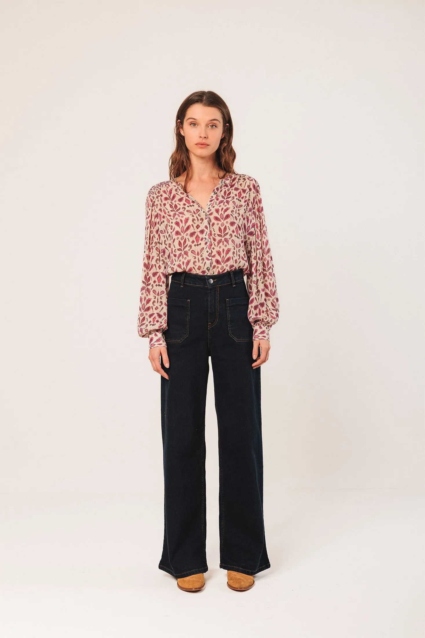 Smock-Detail Shirt Pink sold by Ivalo.com product image thumbnail 2