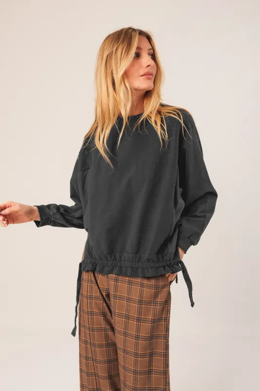 Cotton Terry Looped Sweatshirt Blue sold by Ivalo.com