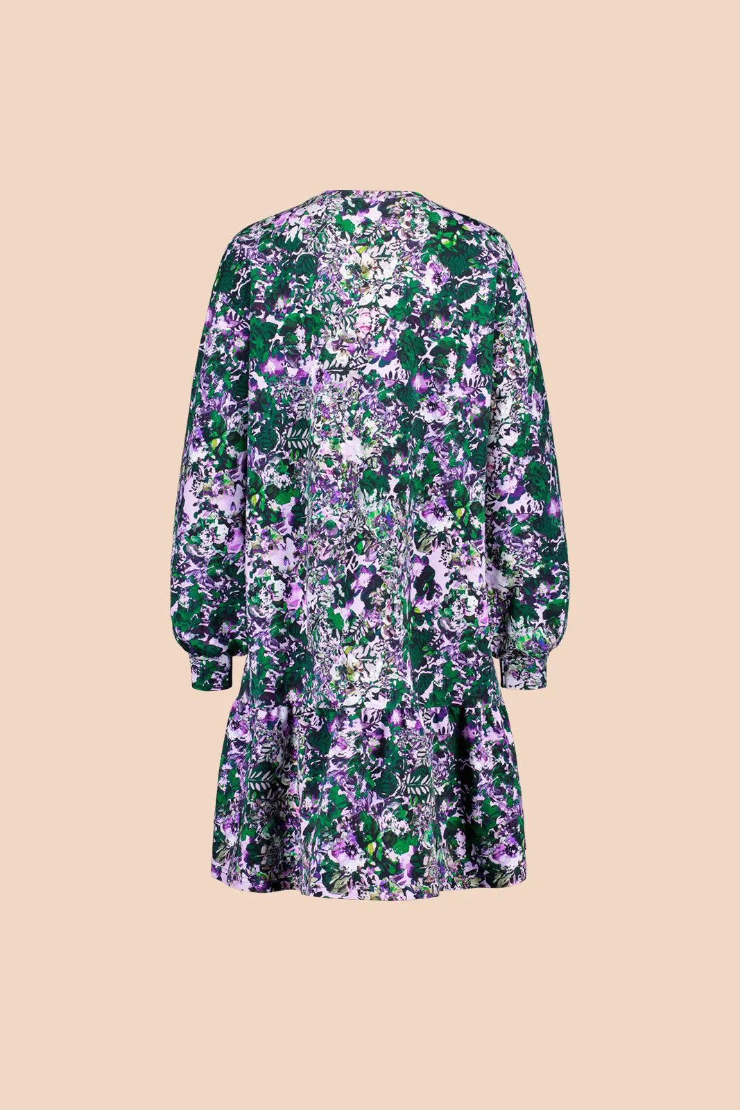 Ruffle Sweatshirt Dress Blooming Forest Lilac sold by Ivalo.com product image thumbnail 2