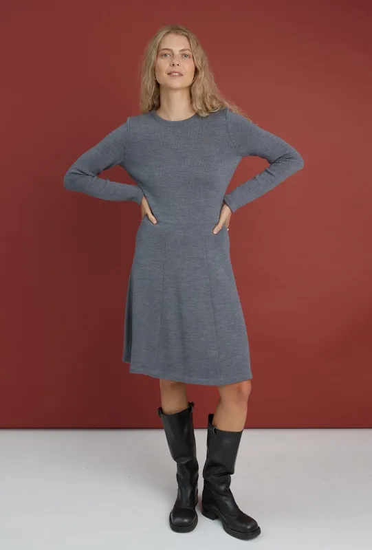 Mini Knitted Merino Wool A-Line Dress sold by Ivalo.com