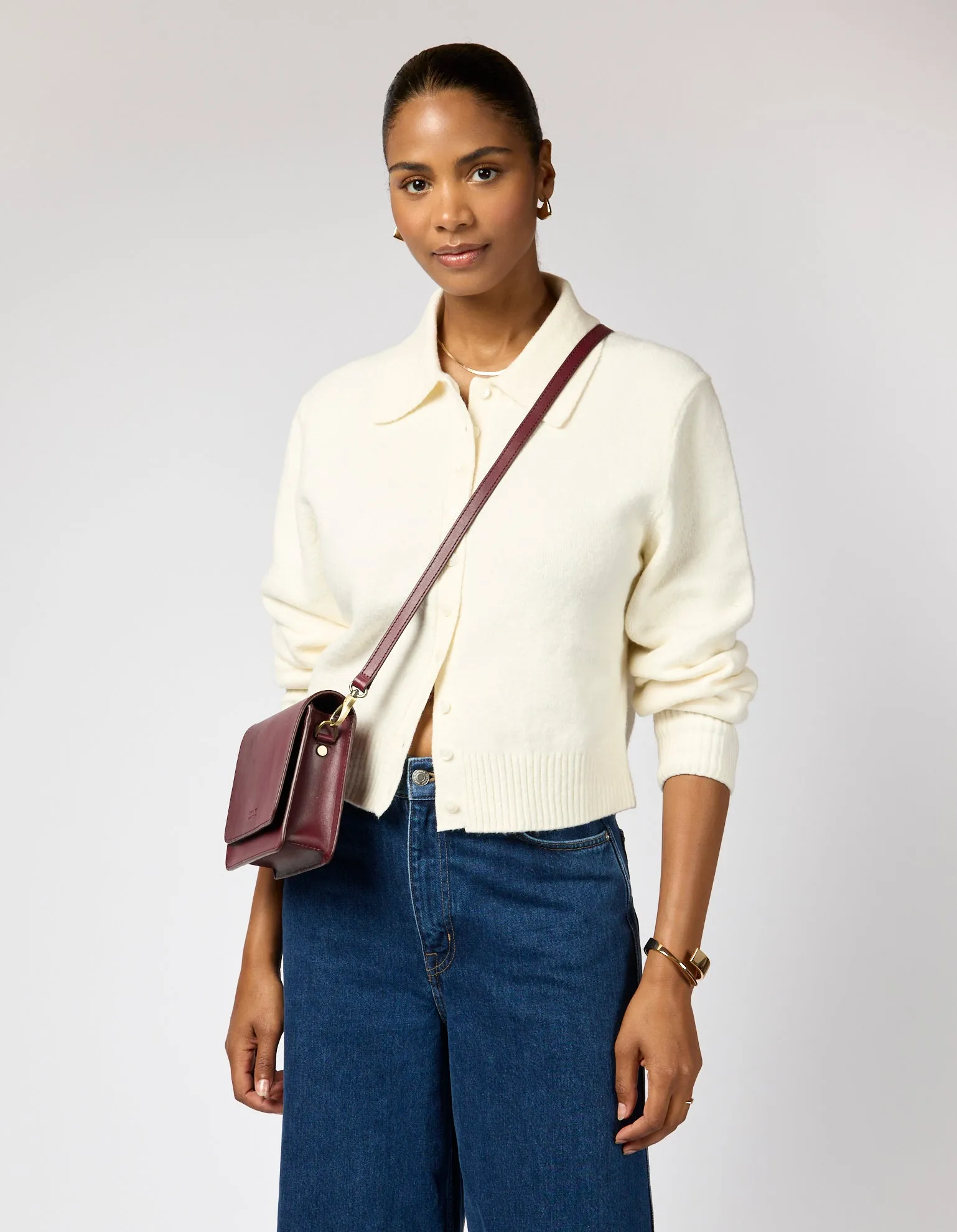 Audrey Mini Bag Classic Leather Dark Cherry sold by Ivalo.com product image thumbnail 2