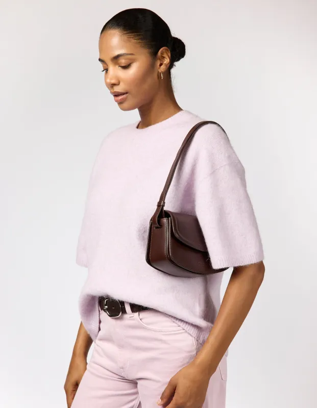 Kendalini Bag Classic Leather Chocolate Brown sold by Ivalo.com