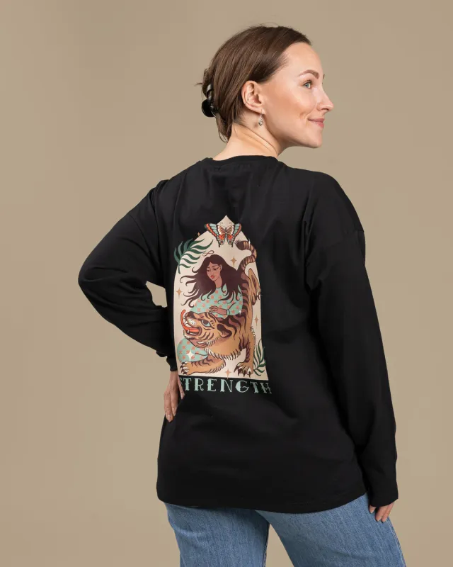 Long Sleeve T-Shirt Strength Black sold by Ivalo.com