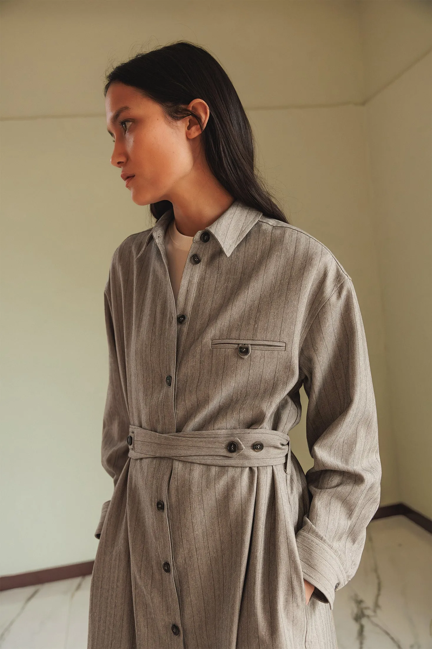 Fluid Shirt Dress Grey sold by Ivalo.com product image thumbnail 2