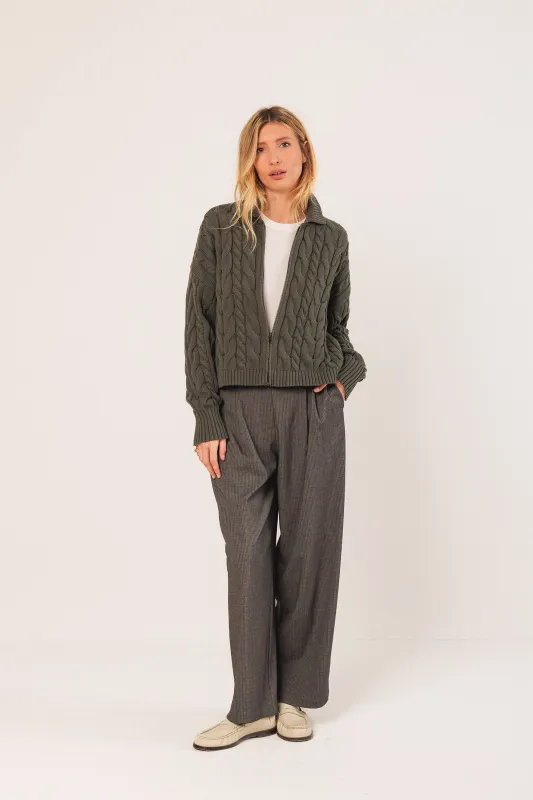 Tailored Pleated Pants Marengo sold by Ivalo.com