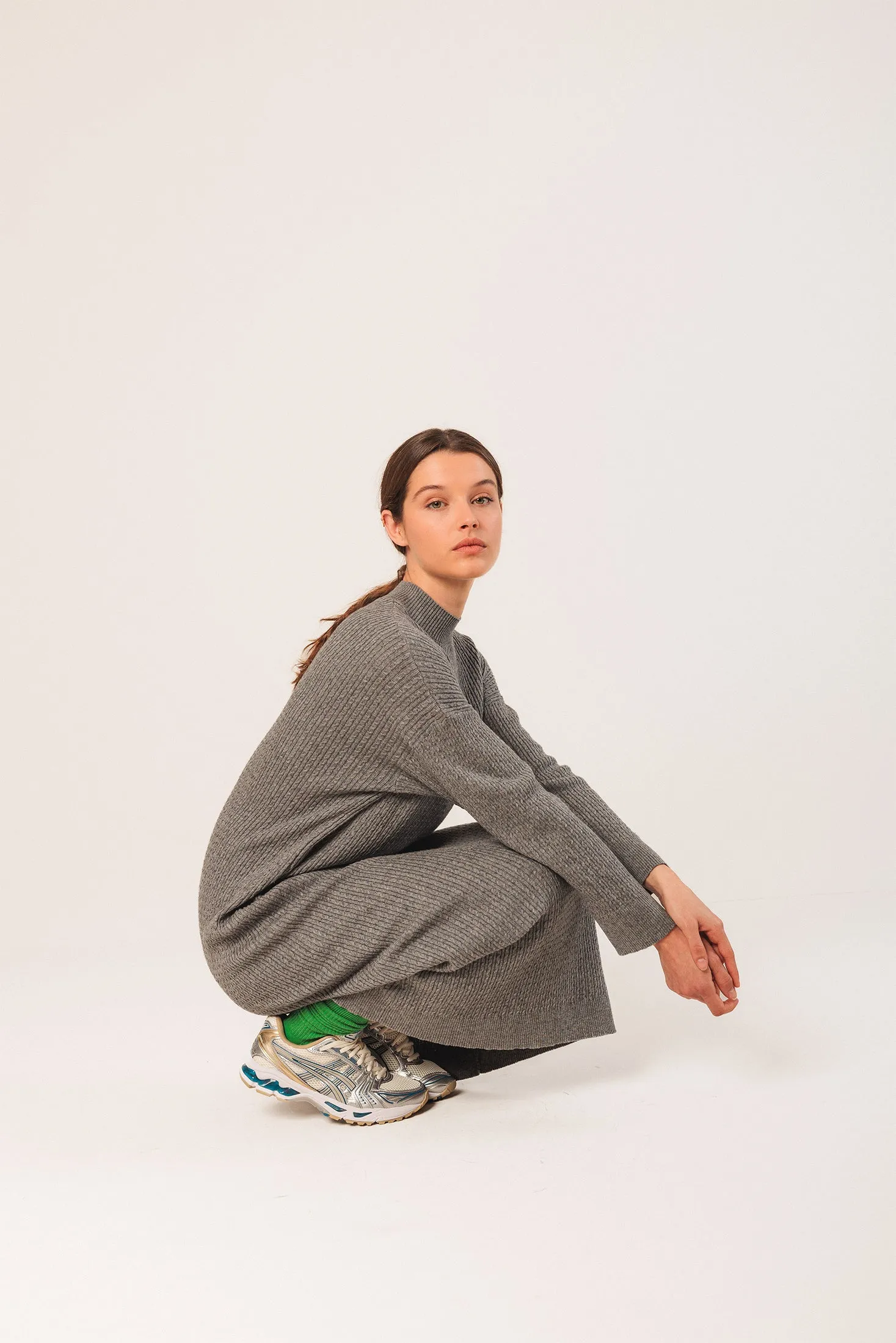 Wide Cable Knit Dress Grey sold by Ivalo.com product image thumbnail 2