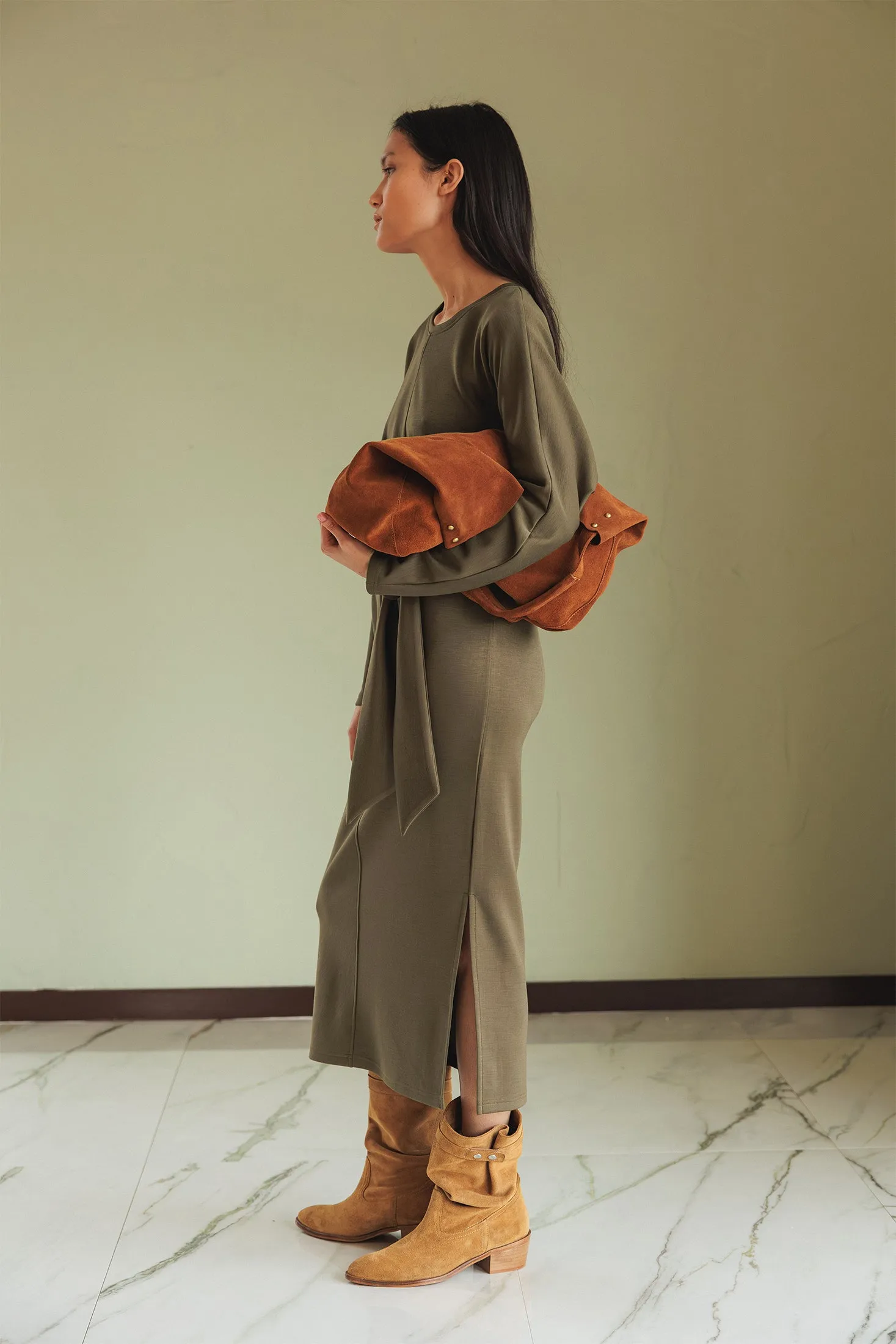 Knotted Knit Dress Green sold by Ivalo.com product image thumbnail 2