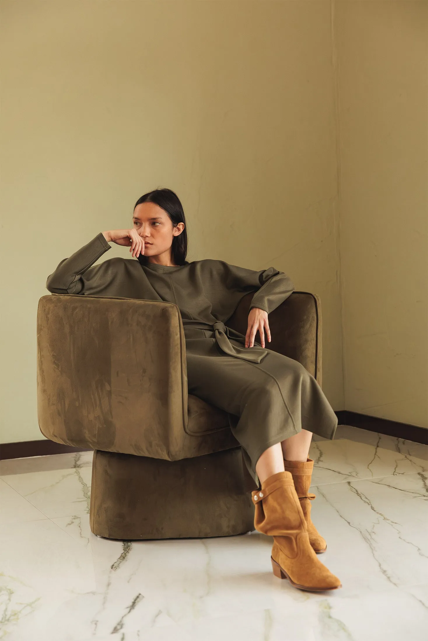 Knotted Knit Dress Green sold by Ivalo.com product image thumbnail 3