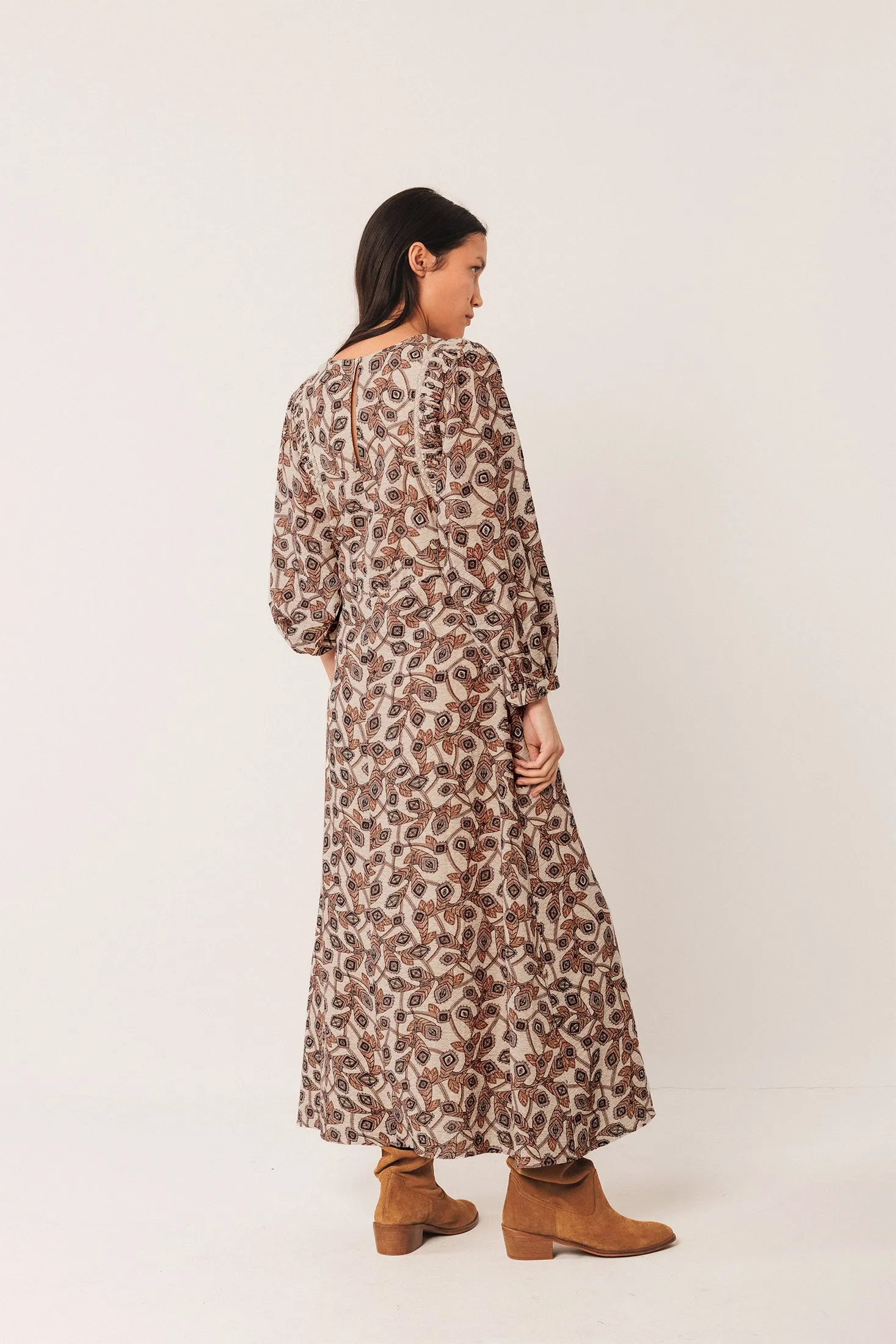 Crepe Cotton Dress Beige sold by Ivalo.com product image thumbnail 2