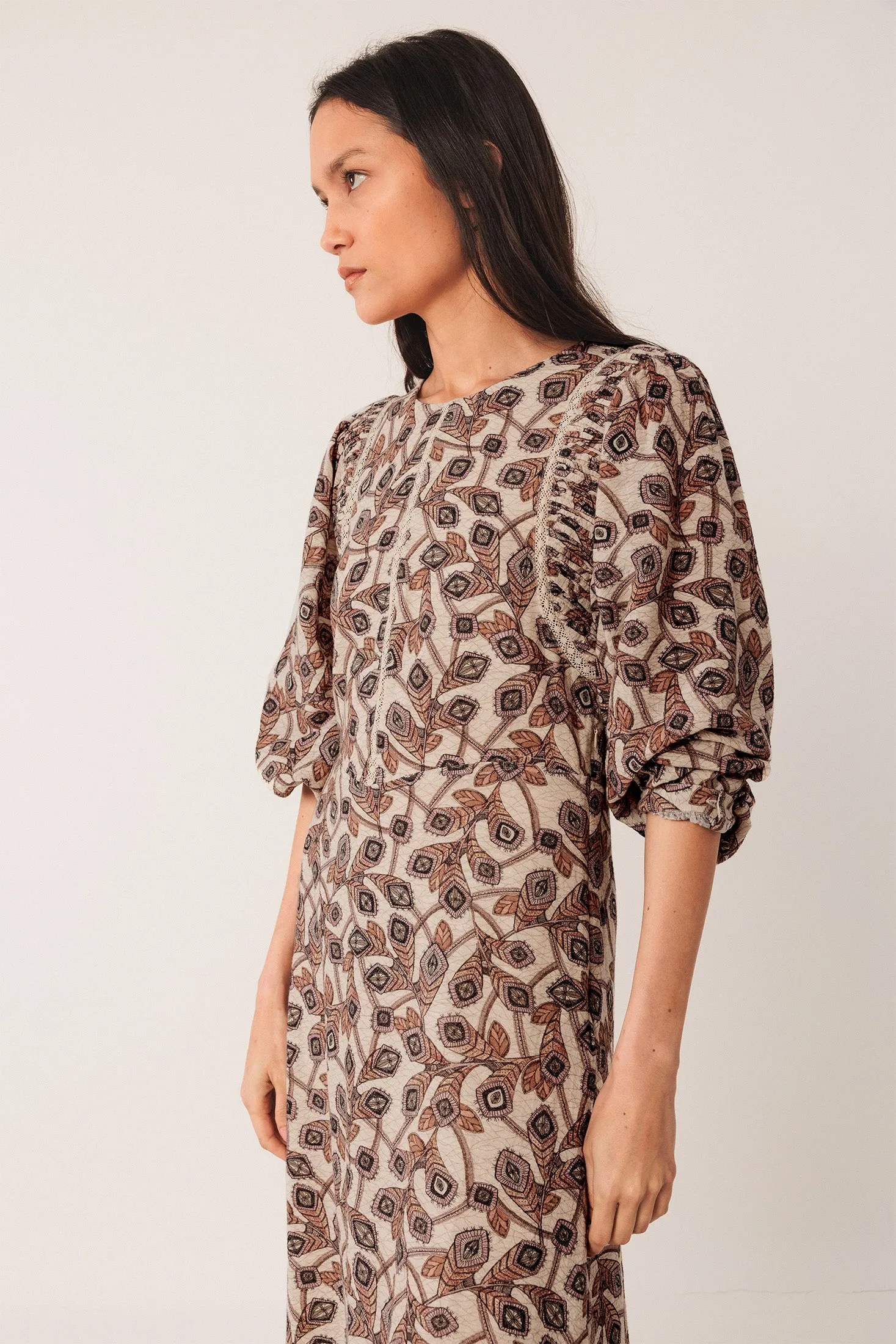 Crepe Cotton Dress Beige sold by Ivalo.com product image thumbnail 3