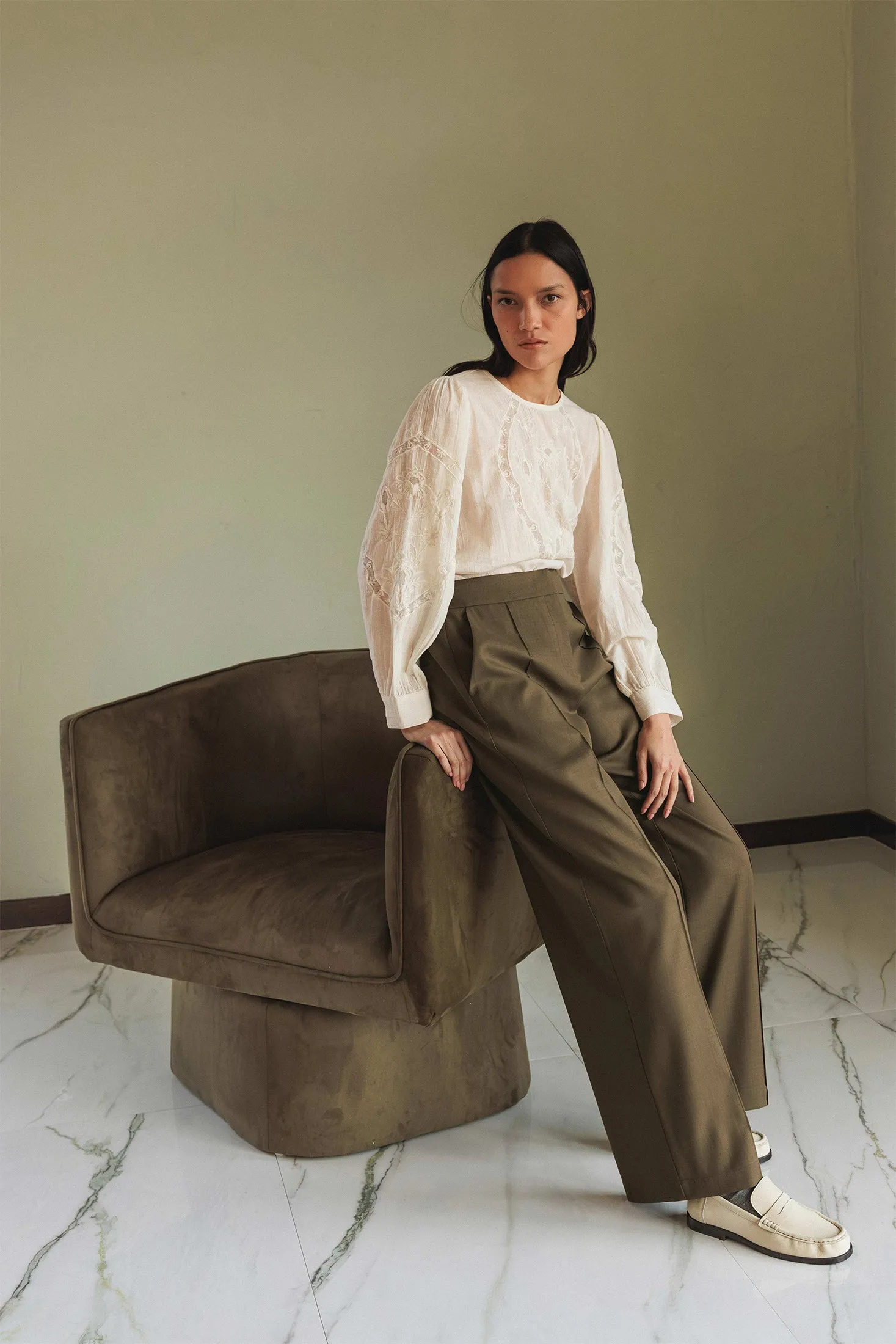 Paty Straight Pants Brown sold by Ivalo.com product image thumbnail 4