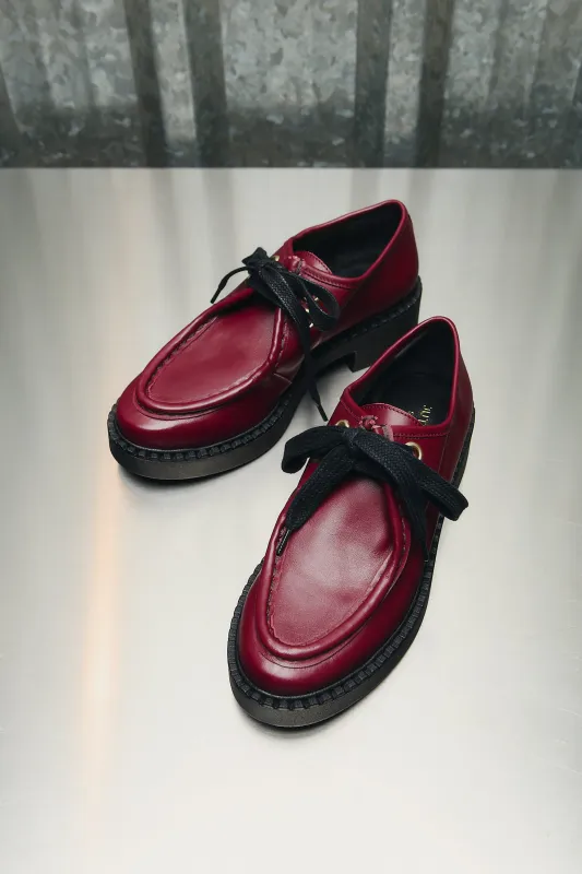 Burgundy Chunky Shoes sold by Ivalo.com