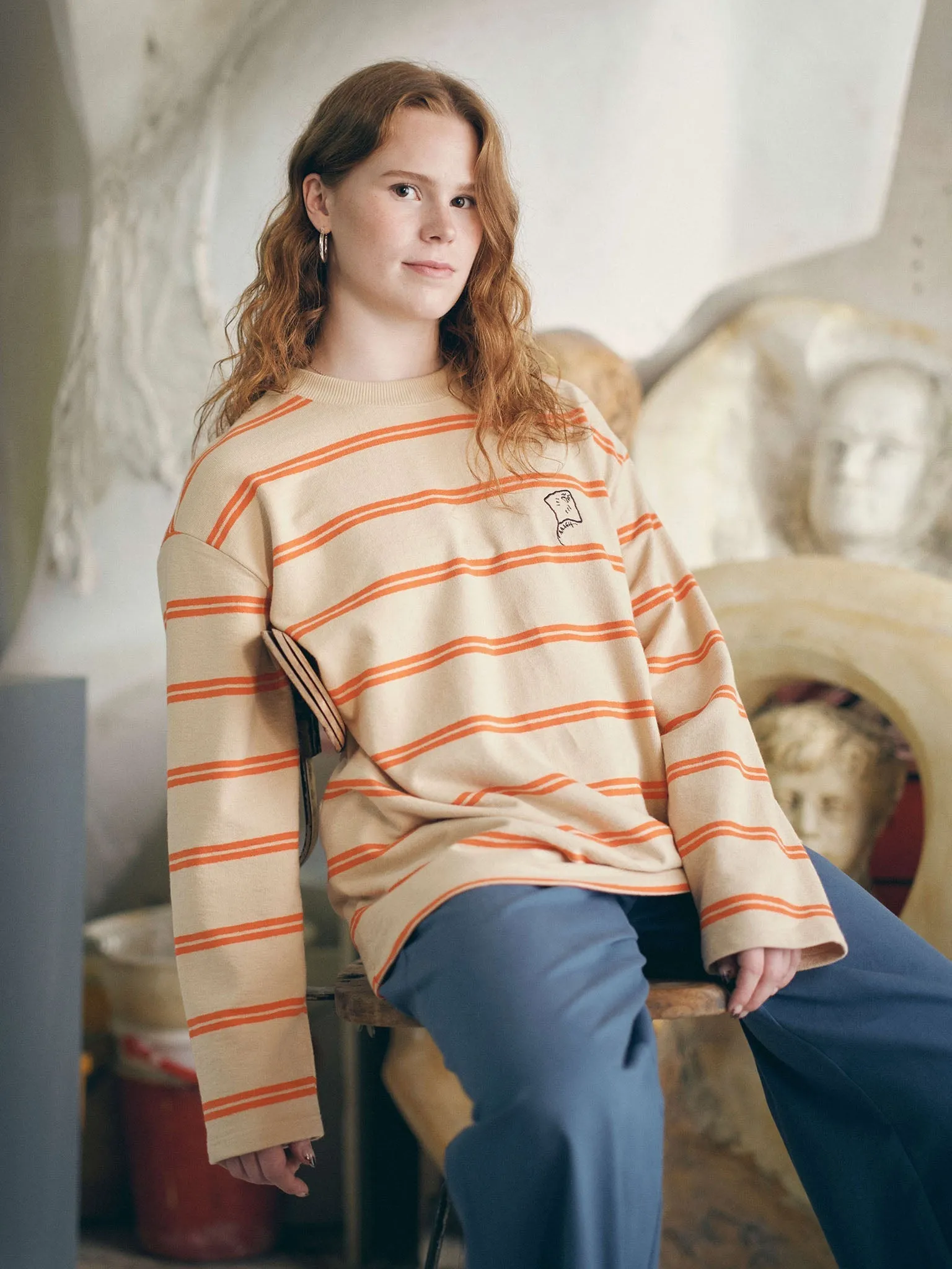 Striped Oversize Jacquard Shirt sold by Ivalo.com