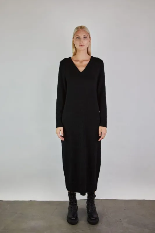 Knitted V-Neck Merino Wool Dress sold by Ivalo.com