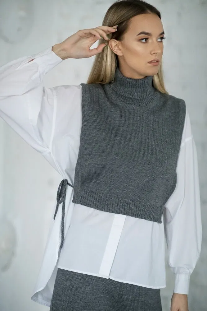 Merino Wool Turtleneck Vest sold by Ivalo.com product image thumbnail 4