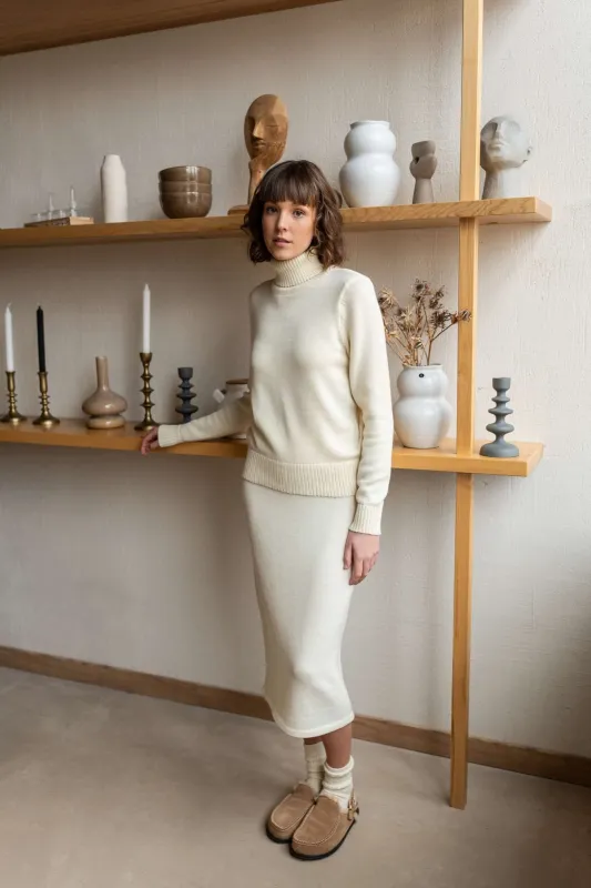 Turtleneck Sweater & Pencil Skirt Set sold by Ivalo.com