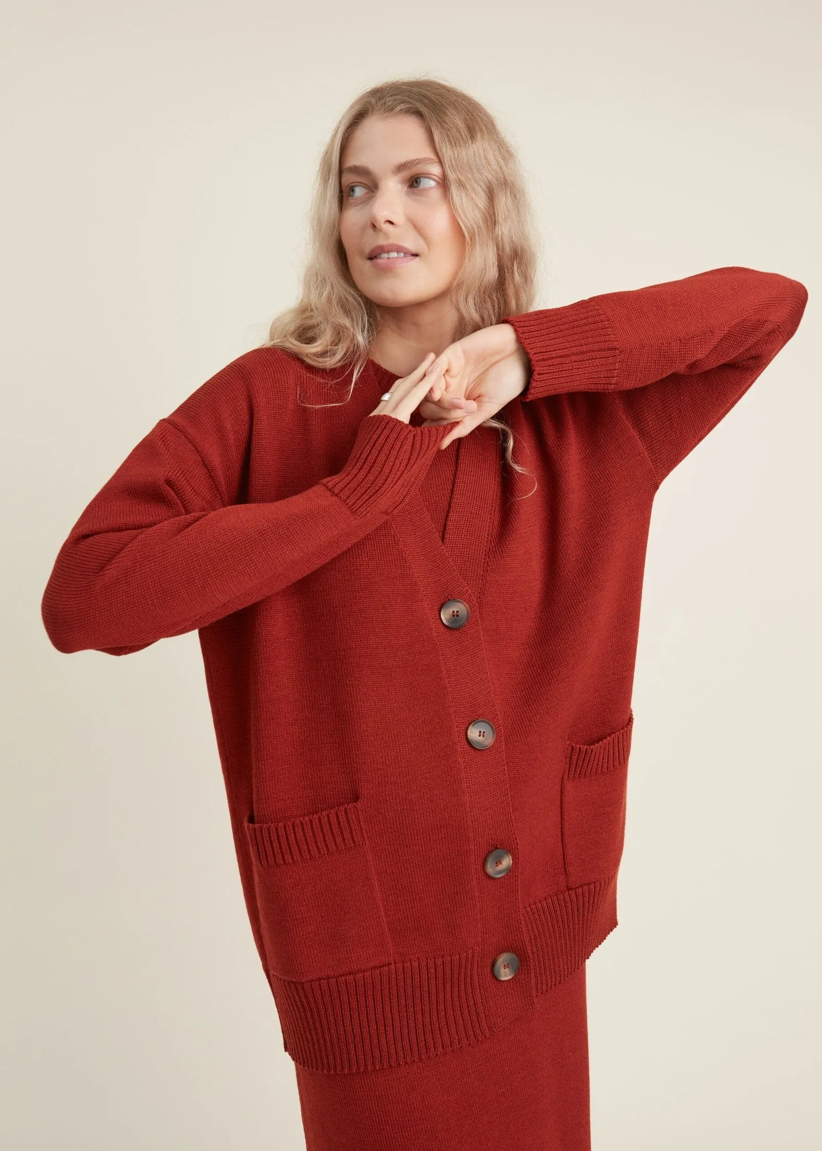 Button-Up Merino Wool Cardigan sold by Ivalo.com