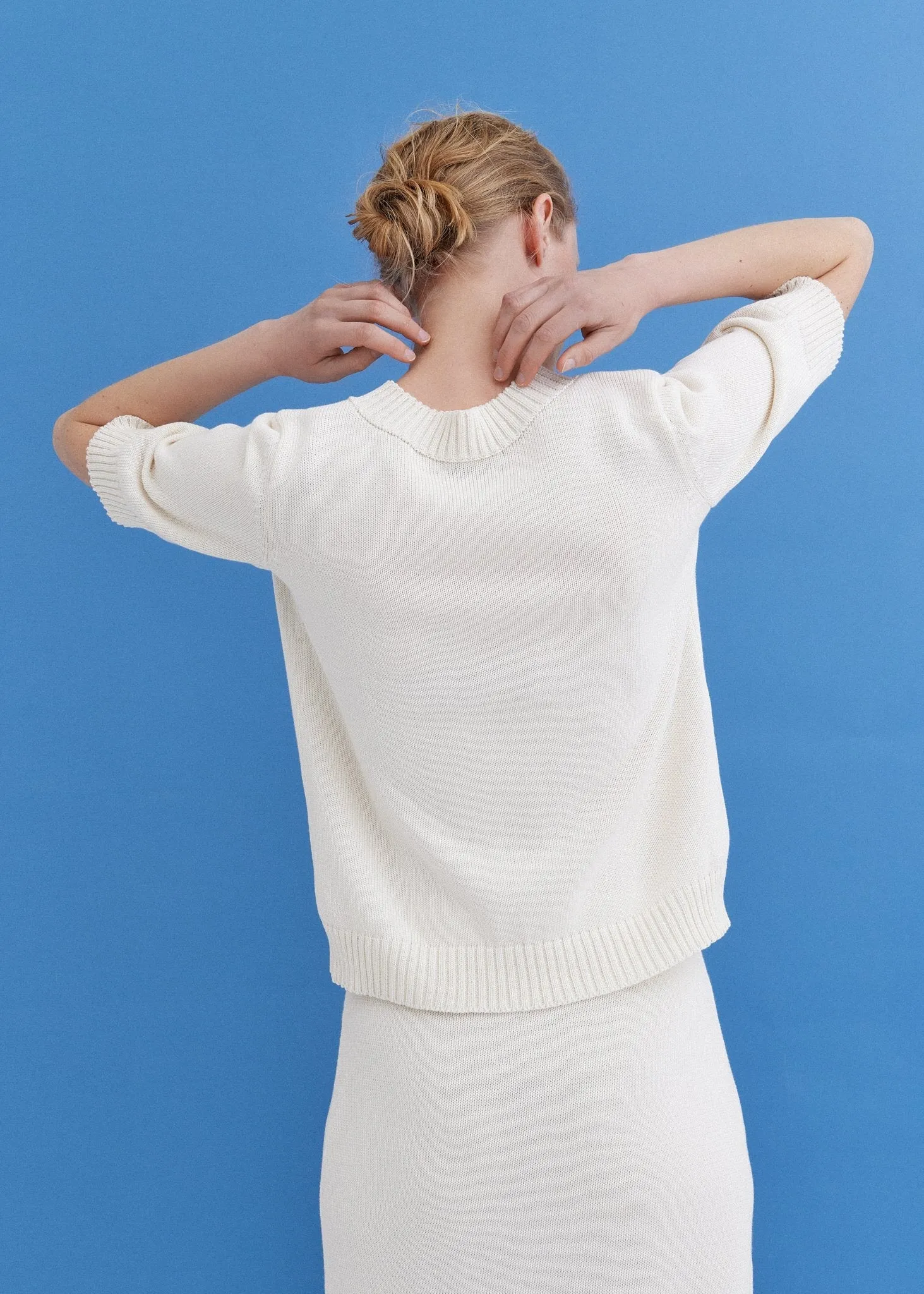 Knitted Cotton Short Sleeve Top sold by Ivalo.com product image thumbnail 4