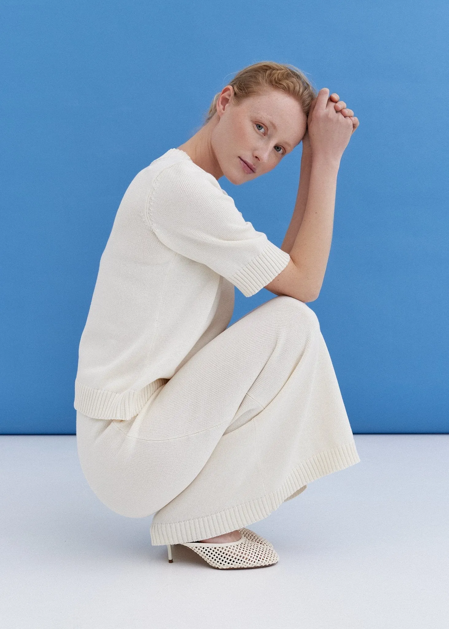 Knitted Cotton Short Sleeve Top sold by Ivalo.com product image thumbnail 2