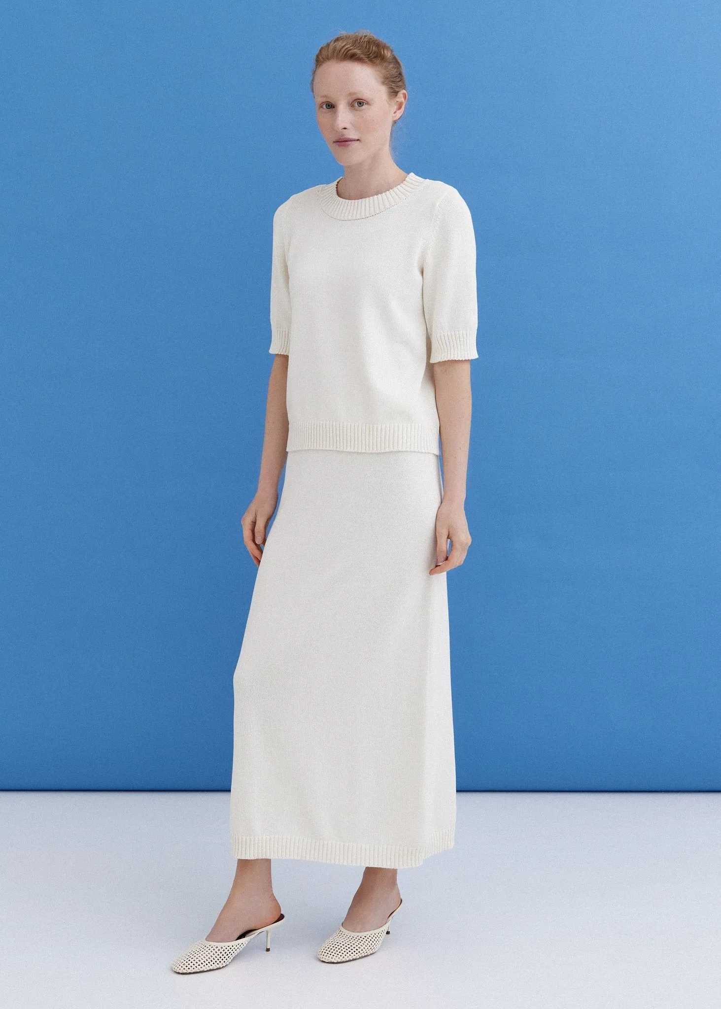 Knitted Cotton Short Sleeve Top sold by Ivalo.com product image thumbnail 3