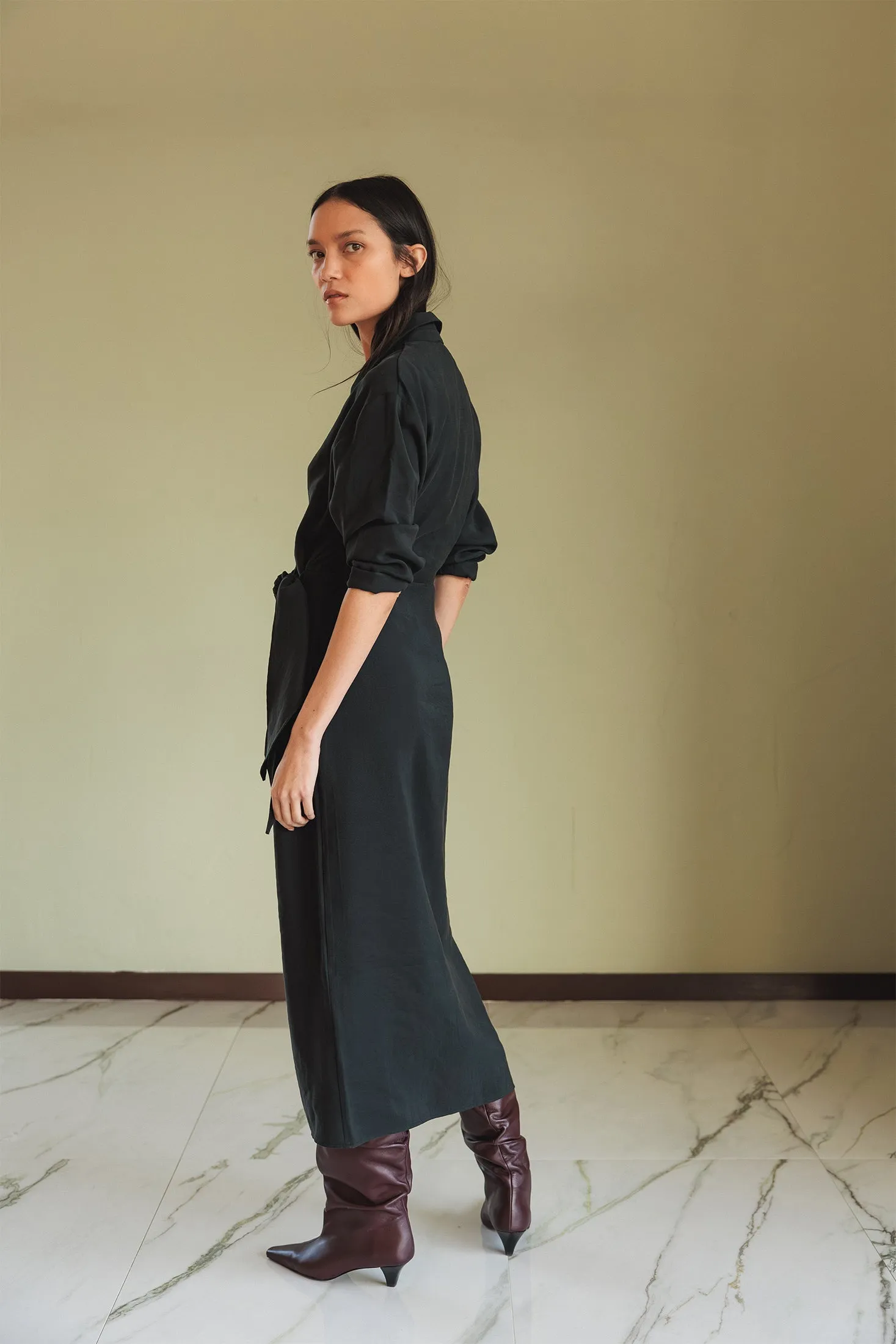 Knotted Draped Dress Black sold by Ivalo.com product image thumbnail 4