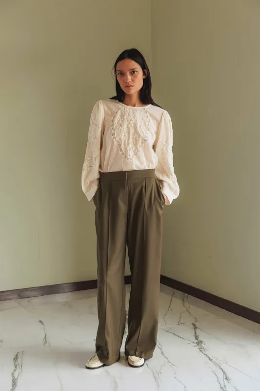 Paty Straight Pants Brown sold by Ivalo.com