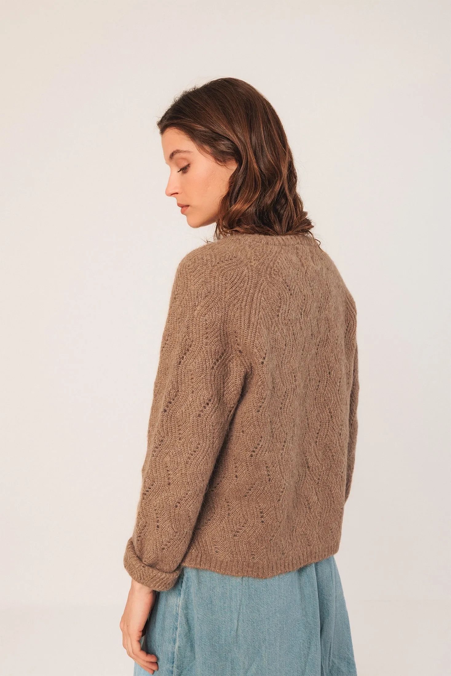 Crochet Jacket Brown sold by Ivalo.com product image thumbnail 2