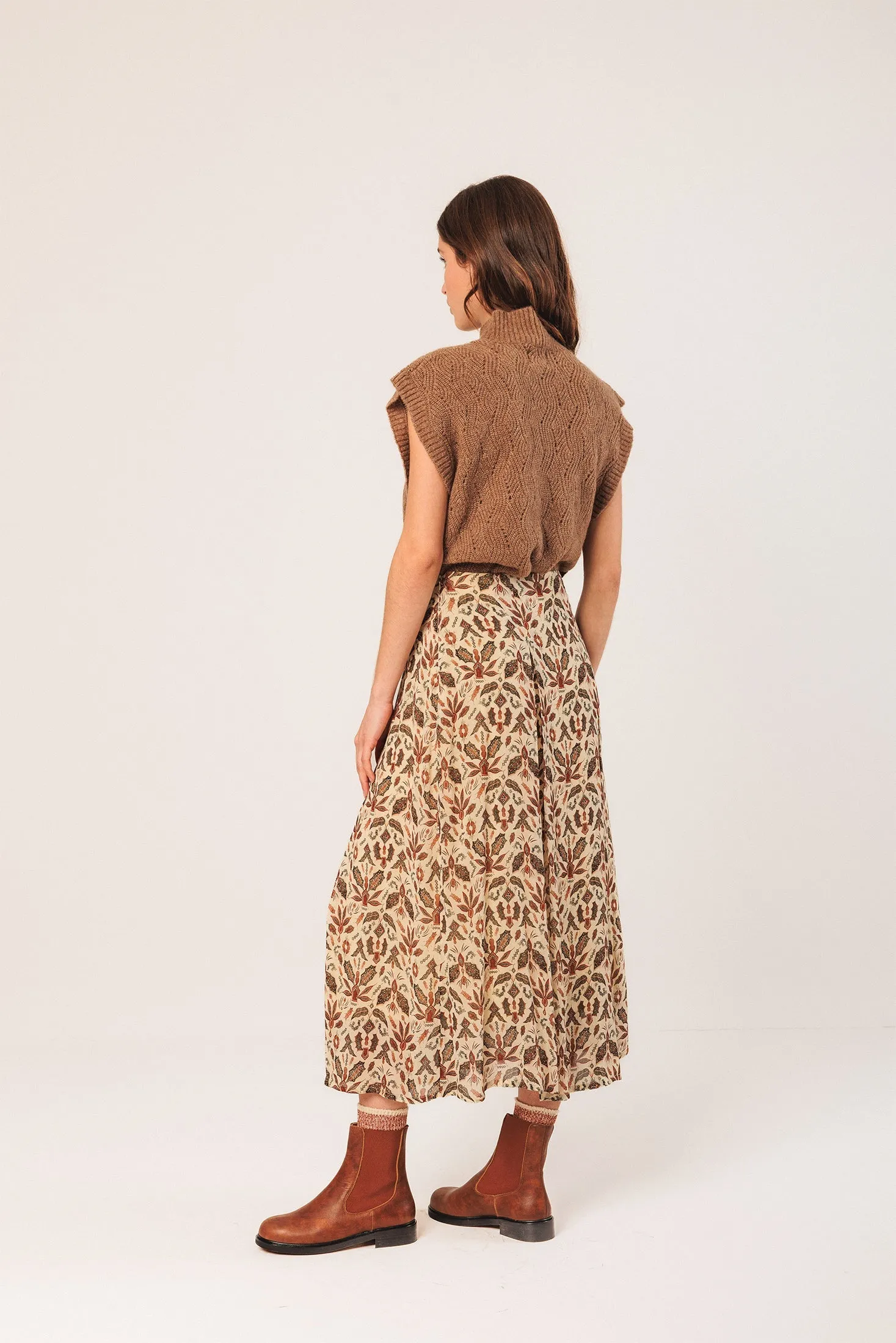 Batik Midi Skirt Beige sold by Ivalo.com product image thumbnail 2