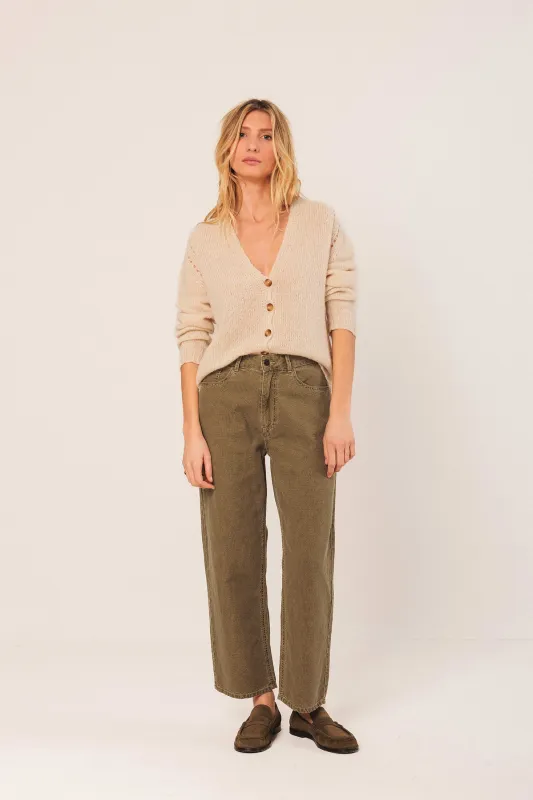 Washed Twill Pants Brown sold by Ivalo.com
