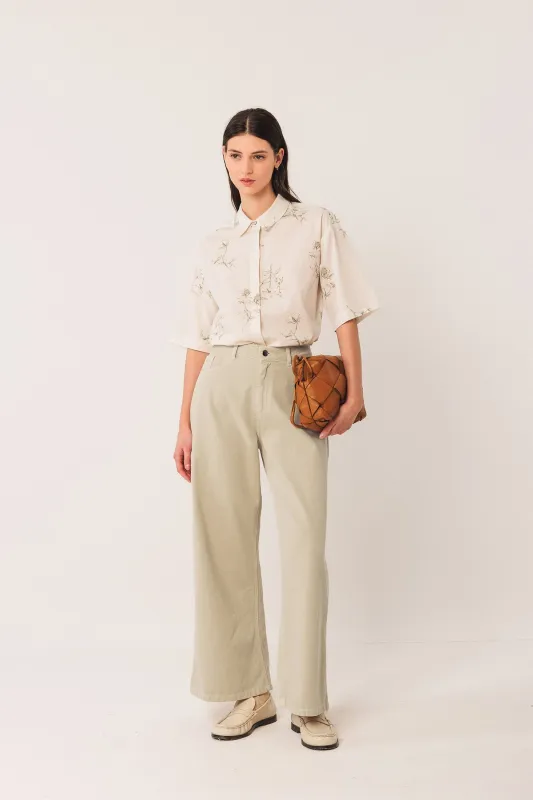 Wide-Leg Pants Beige sold by Ivalo.com