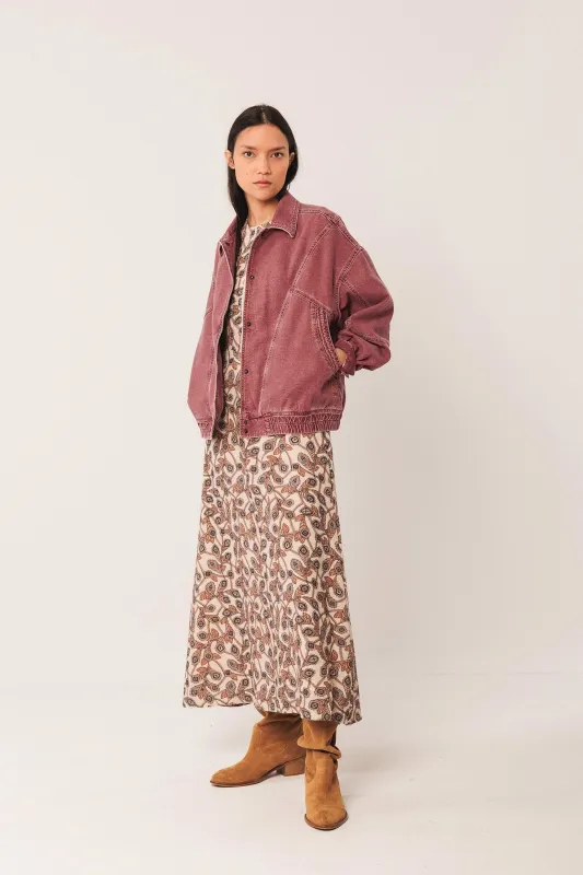 Washed Twill Jacket Red sold by Ivalo.com